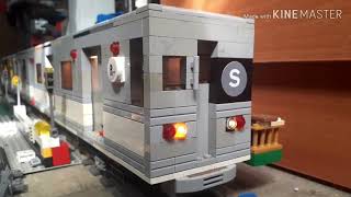 Lego MTA Subway Action!!! R44 Subway Car Action!
