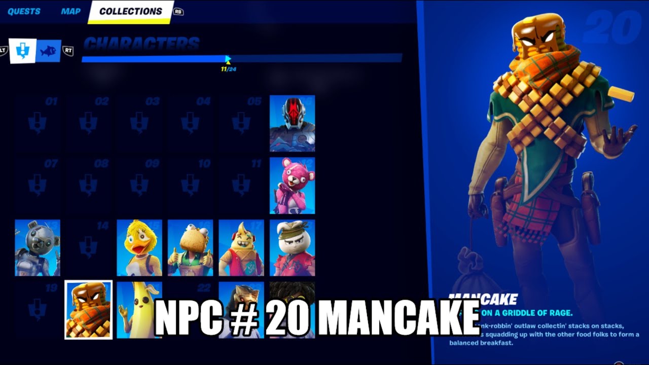 Fortnite Location - NPC # 20 MANCAKE - Talk to - Chapter 3 Season 2