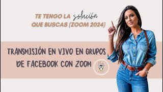 Como transmitir en vivo livestream desde zoom a grupos de Facebook - Solución zoom 2024 screenshot 3