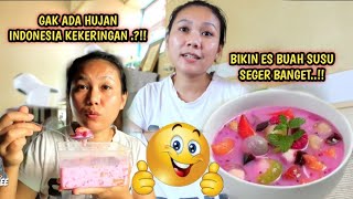 Download lagu MAKE MILK FRUIT ICE ‼️INDONESIA IS IN DROUGHT WITH NO RAIN