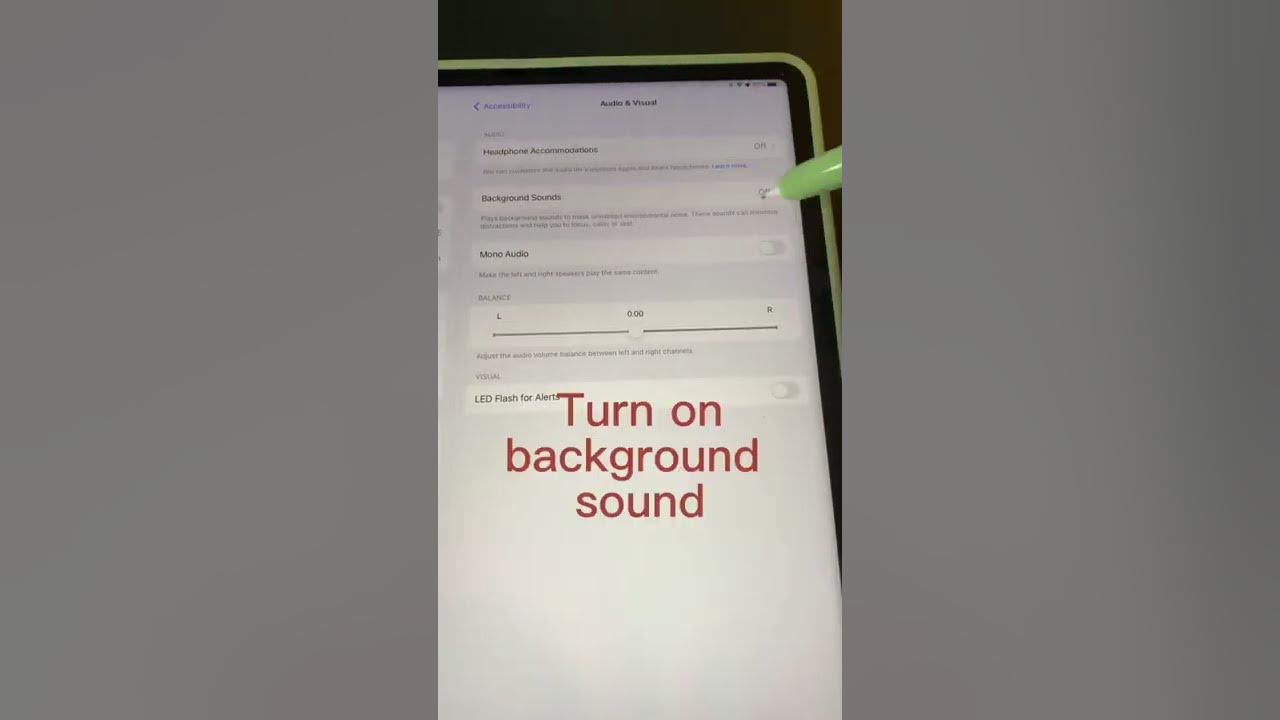 iPad Tip! How to turn on background music