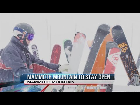 Video: Mammoth Mountain Deschis Până în August Din Cauza Ninsorilor