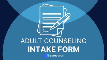 Adult Counseling Intake Forms