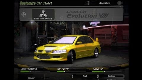 NFS Underground 2 | Lancer Evolution 8 | Quick Race 1 & 2 Laps | Medium Difficulty