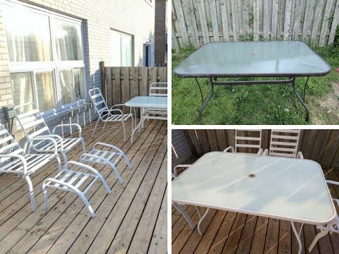 How To Update Your Old Patio Set Youtube