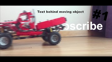 Create text behind moving object |VegasPro14|