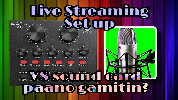 V8 Sound card REVIEW Tagalog Tutorial Live Streaming Set up