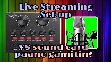 V8 Sound card REVIEW Tagalog Tutorial Live Streaming Set up