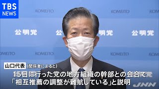 公明・山口代表 参院選巡り「自民の取り組み遅れは残念」