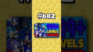 Number 682 - Ranking ALL 999+ Sonic Levels from Worst to Best #sonicthehedgehog