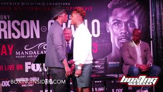 JERMELL CHARLO VS TONY HARRISON INTENSE FACE-OFF AT REMATCH ANNOUNCEMENT