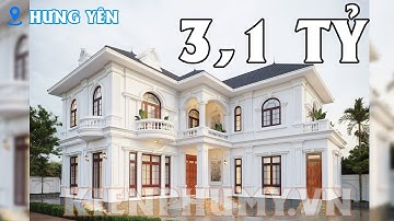 Vẻ Đẹp Của Mẫu Biệt Thự Tân Cổ 2 Tầng 167m2 Tại Hưng Yên | Biệt Thư Tân Cổ