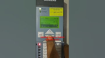 SIEMENS siprotech 7sj8042 last fault record कैसे देखे #fault#electrical #shortvideo