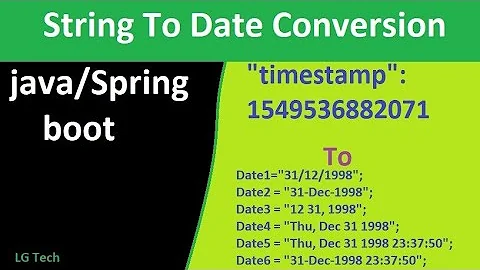 Timestamp numbers to Date convert in java/spring boot