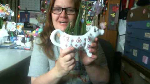 What I did with the cow creamer from Teresa McDani...