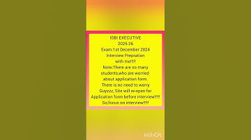 IDBI EXECUTIVE(ESO)_2025-26#application form #idbiexecutive #interview prepration with me#idbi