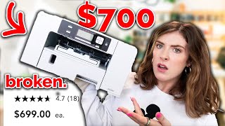 I Tried a $700 art printer..and it's BROKEN *small business fail*