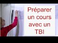 Prparer un cours avec le tbi