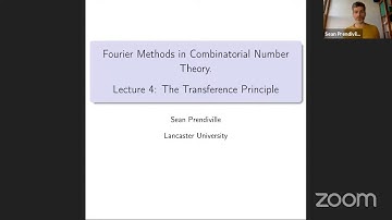 Lecture 4: Transference, Fourier Methods in Combinatorial Number Theory