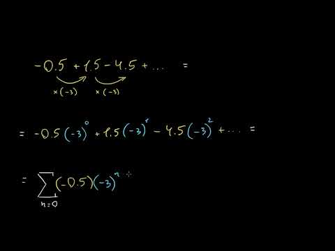 დამუშავებული მაგალითი: განშლადი გეომეტრიული მწკრივები