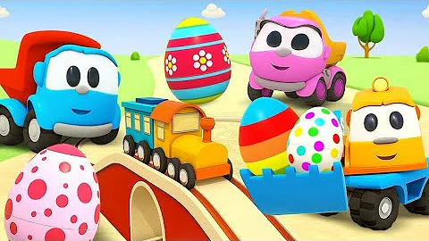The tow truck needs help! Rescue mission for the police car for kids. Helper Cars cartoons for kids.