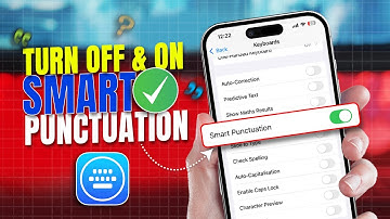 How To Turn On & Off Smart Punctuation on iPhone | Change Smart Punctuation Settings