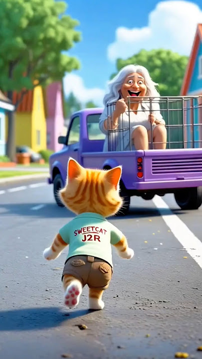 kucing lucu disuruh pulang sama nenek #funny #comedy #kucing #cat #ai #cats #trending #cute #cats