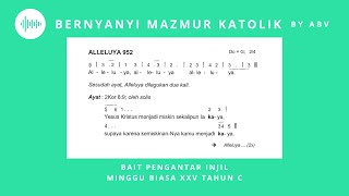Bait Pengantar Injil Minggu Biasa XXV (Tahun C) - Bernyanyi Mazmur Katolik