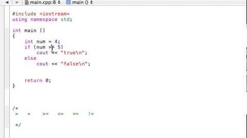 Relational operators (C++ programming tutorial)