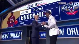NBA Draft 2016 - 6th Pick Buddy Hield to New Orleans Pelicans