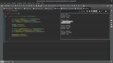 Aplicação do Abstract Factory - Interface e Classe Abstrata