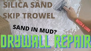 skip trowel sand texture informative video- Easy process of creating stunning drywall texture design