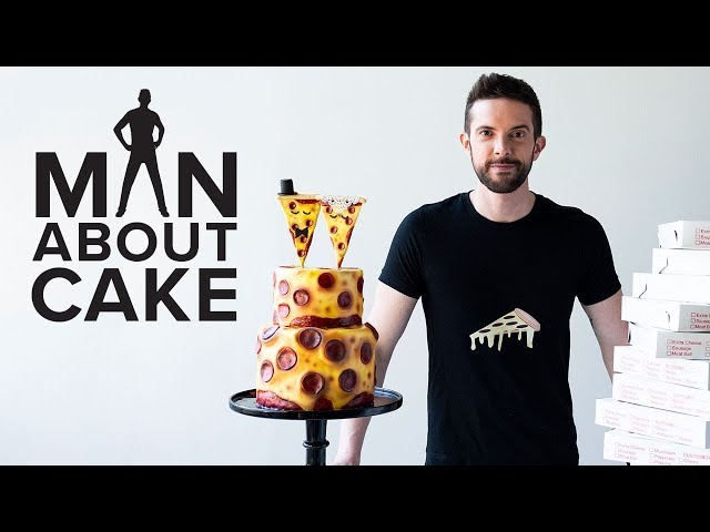 Pizza Wedding Cake for National Pepperoni Pizza Day | Man About Cake with Joshua John Russell