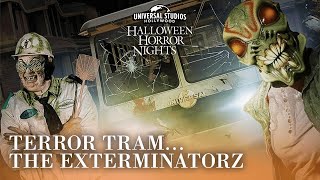 Terror Tram:The Exterminatorz Walkthrough-Halloween Horror Nights 2023 @ Universal Studios Hollywood