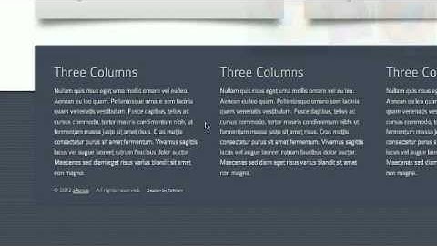 Concrete5 Theme :: Silence - Footer columns