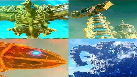 Zelda Breath of the Wild - All Divine Beast Cutscene