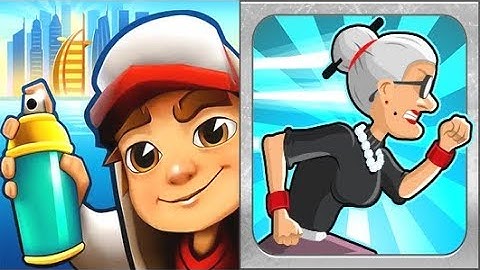 Subway Surfers Dubai Tagbot VS Angry Gran Run