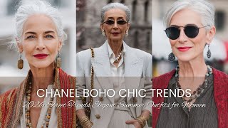 🌿 CHANEL Boho Chic 📿 Spring/Summer 2026 Street Trends: Elegant Summer Outfits for Women 50+ 👒