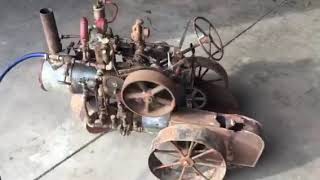 working scale model steam engine tractor - vintage hand made - running cp7