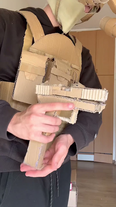 New cardboard loadout with g36 #papergun #fakegun #cardboardgun #cardboardarmy #military
