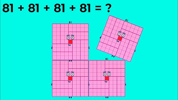 NUMMERBLOKKEN VIER DEZELFDE VIERKANTE GETALLEN OPTELLEN | NUMMERBLOKKEN OPTELLEN Countopia