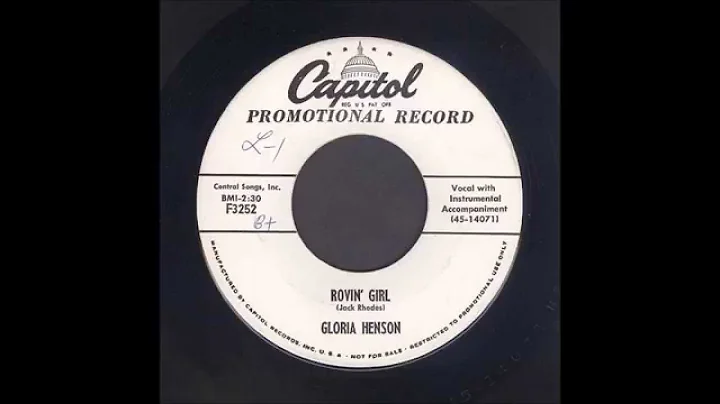 Gloria Henson - Rovin' Girl - Country Bop 45