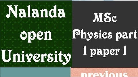 Triple Product || Nalanda open University MSc Physics part 1 paper 1 Triple Product