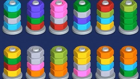 Nut Sort All Levels 1-20 Walkthrough Solution