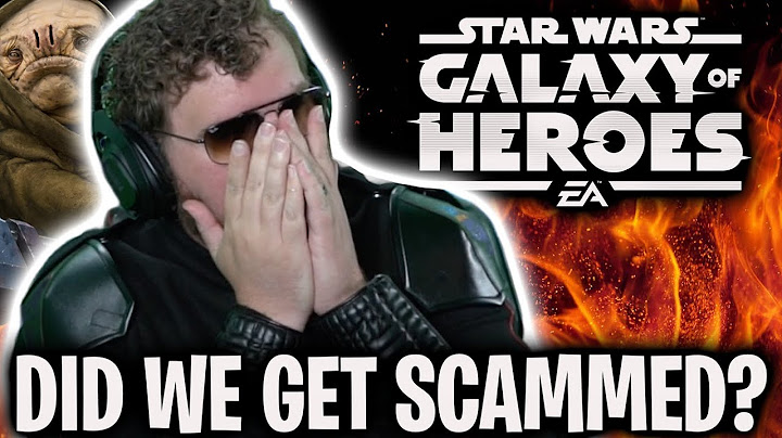 SWGoH Messed Up BIG Time - Did We Get Scammed?