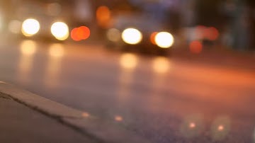 Traffic Lights, Blurred lights & City Night Cars |Video-Audio footage HD Free