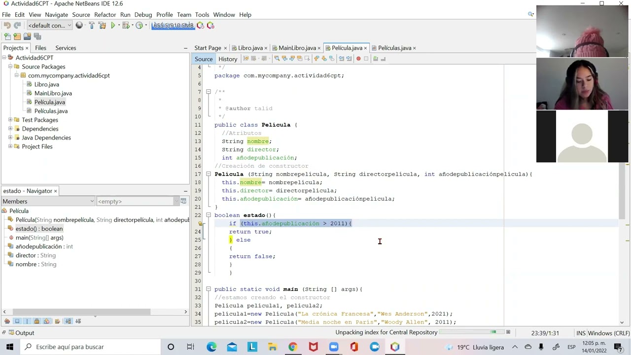 ¿Cómo crear una clase en Netbeans, sus atributos y métodos?