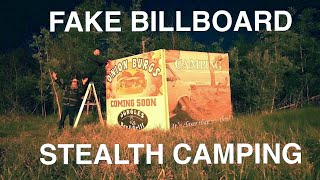 Fake Billboard Stealth Camping