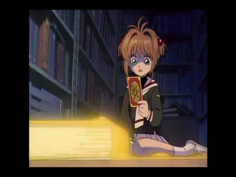  Sakura abre  el libro Clow y conoce a Kero Sakura  Card 