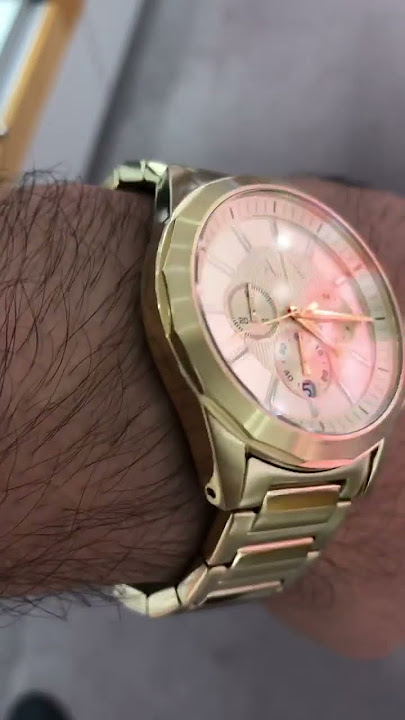 Armani Exchange Drexler Analog Gold Dial Men's Watch-AX2602 #armaniexchange  #armaniexchangewatch - YouTube